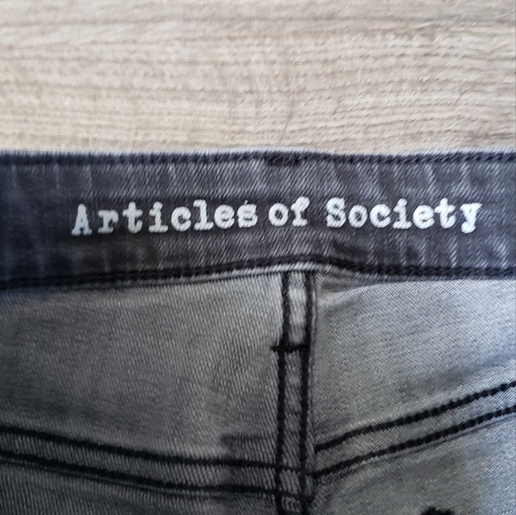 Articles of Society Skinny Jeans Black Sz 26 - Picture 4 of 10
